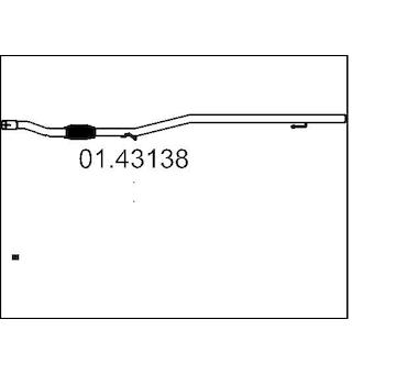 Výfuková trubka MTS 01.43138