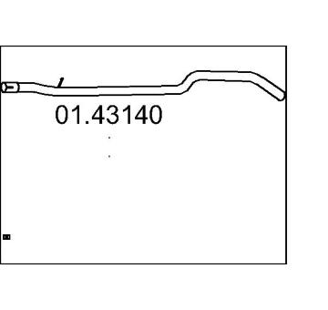 Výfuková trubka MTS 01.43140