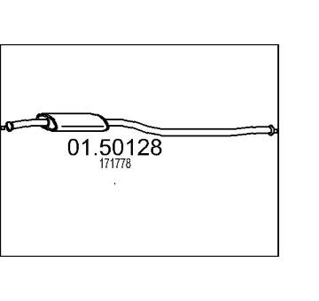 Stredni tlumic vyfuku MTS 01.50128