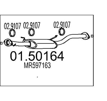 Stredni tlumic vyfuku MTS 01.50164