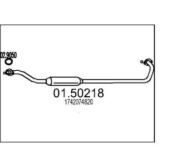 Stredni tlumic vyfuku MTS 01.50218