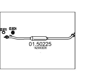 Střední tlumič výfuku MTS 01.50225