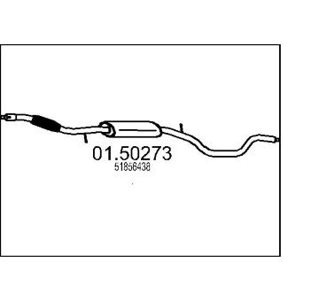 Střední tlumič výfuku MTS 01.50273
