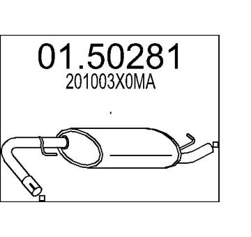 Stredni tlumic vyfuku MTS 01.50281