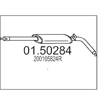 Stredni tlumic vyfuku MTS 01.50284