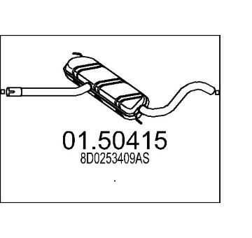 Střední tlumič výfuku MTS 01.50415