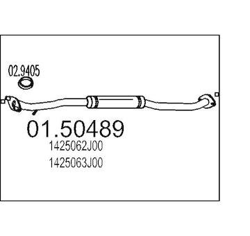 Střední tlumič výfuku MTS 01.50489