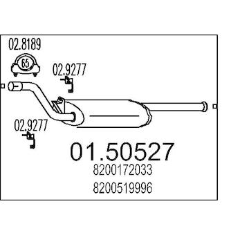 Střední tlumič výfuku MTS 01.50527