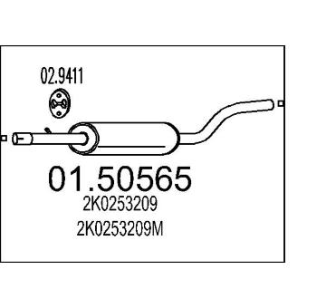 Stredni tlumic vyfuku MTS 01.50565