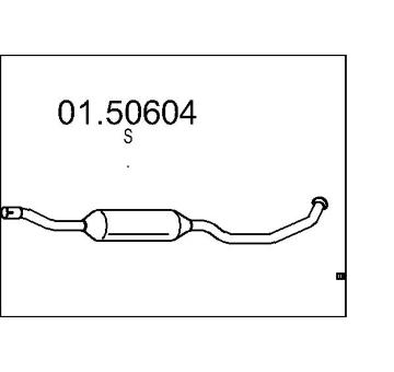 Střední tlumič výfuku MTS 01.50604