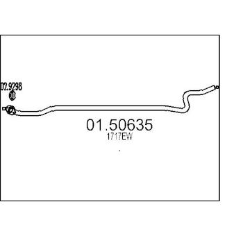 Střední tlumič výfuku MTS 01.50635