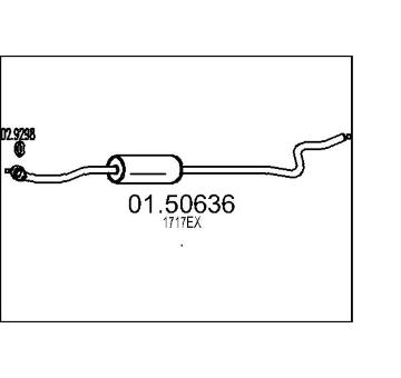 Stredni tlumic vyfuku MTS 01.50636