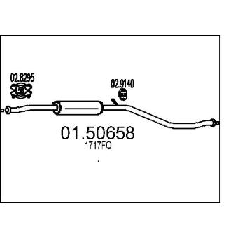Střední tlumič výfuku MTS 01.50658