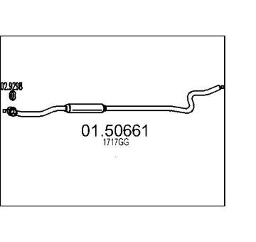 Střední tlumič výfuku MTS 01.50661