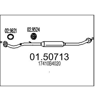 Střední tlumič výfuku MTS 01.50713