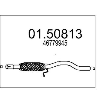 Střední tlumič výfuku MTS 01.50813