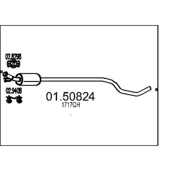 Střední tlumič výfuku MTS 01.50824
