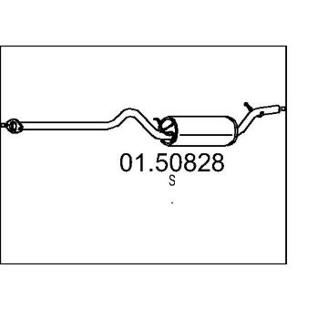 Stredni tlumic vyfuku MTS 01.50828