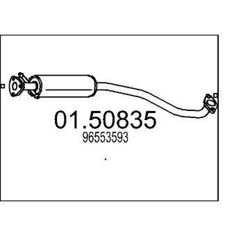 Střední tlumič výfuku MTS 01.50835