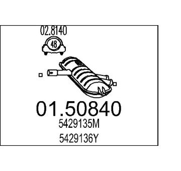 Stredni tlumic vyfuku MTS 01.50840