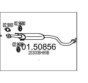 Stredni tlumic vyfuku MTS 01.50856