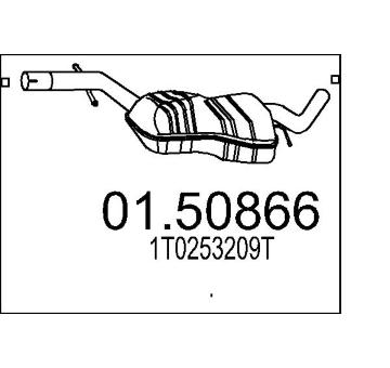 Střední tlumič výfuku MTS 01.50866