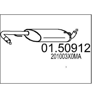 Stredni tlumic vyfuku MTS 01.50912