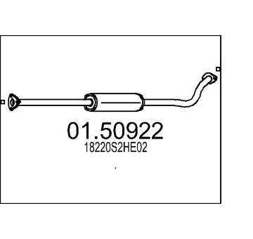 Stredni tlumic vyfuku MTS 01.50922