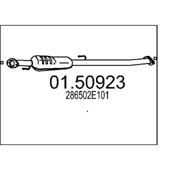Střední tlumič výfuku MTS 01.50923