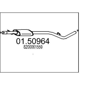 Střední tlumič výfuku MTS 01.50964