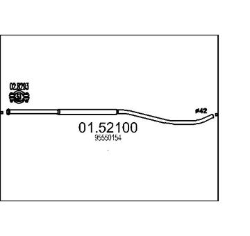 Střední tlumič výfuku MTS 01.52100
