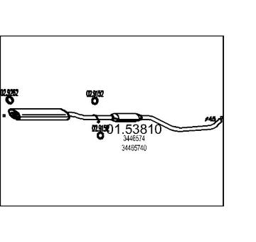 Střední tlumič výfuku MTS 01.53810