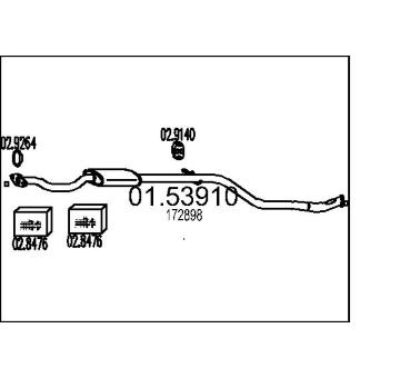 Střední tlumič výfuku MTS 01.53910