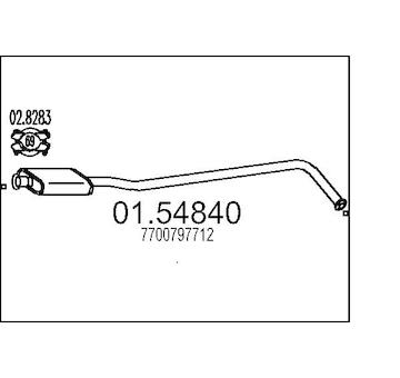 Střední tlumič výfuku MTS 01.54840