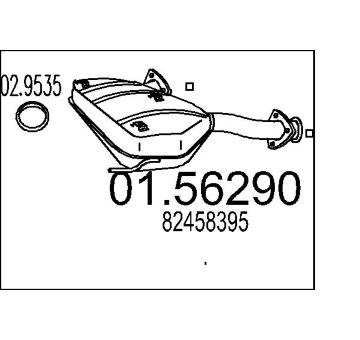 Střední tlumič výfuku MTS 01.56290