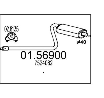 Stredni tlumic vyfuku MTS 01.56900