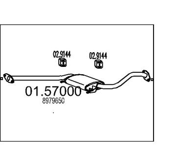 Stredni tlumic vyfuku MTS 01.57000