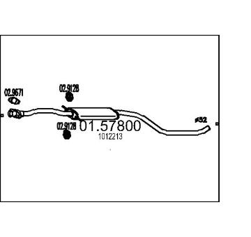 Střední tlumič výfuku MTS 01.57800