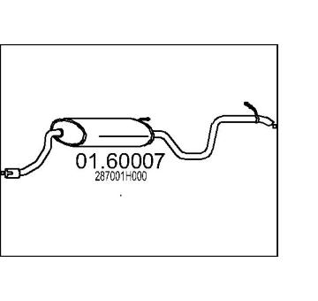 Zadní tlumič výfuku MTS 01.60007