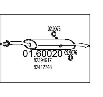Zadní tlumič výfuku MTS 01.60020
