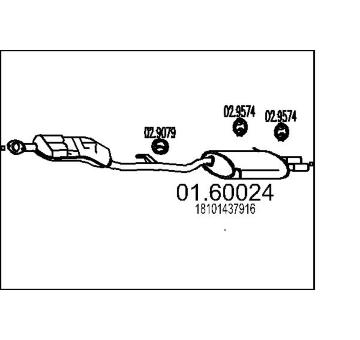 Zadní tlumič výfuku MTS 01.60024
