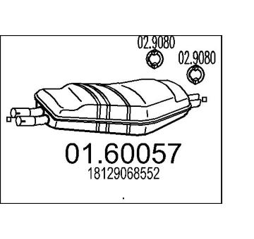 Zadní tlumič výfuku MTS 01.60057
