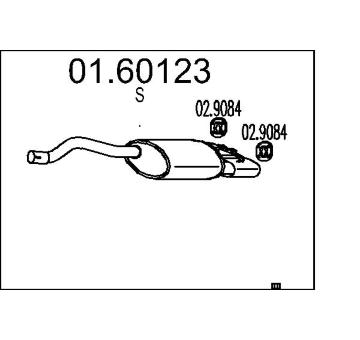 Zadní tlumič výfuku MTS 01.60123