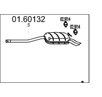 Zadní tlumič výfuku MTS 01.60132