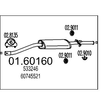 Zadní tlumič výfuku MTS 01.60160