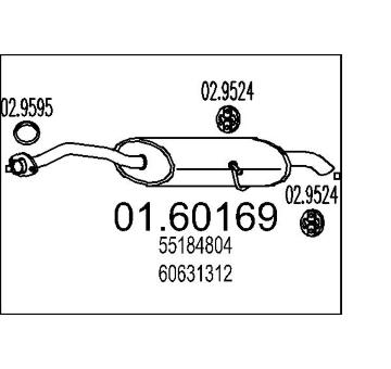 Zadní tlumič výfuku MTS 01.60169