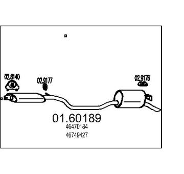 Zadní tlumič výfuku MTS 01.60189