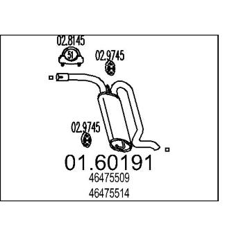 Zadní tlumič výfuku MTS 01.60191