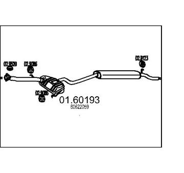 Zadní tlumič výfuku MTS 01.60193