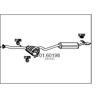 Zadní tlumič výfuku MTS 01.60198